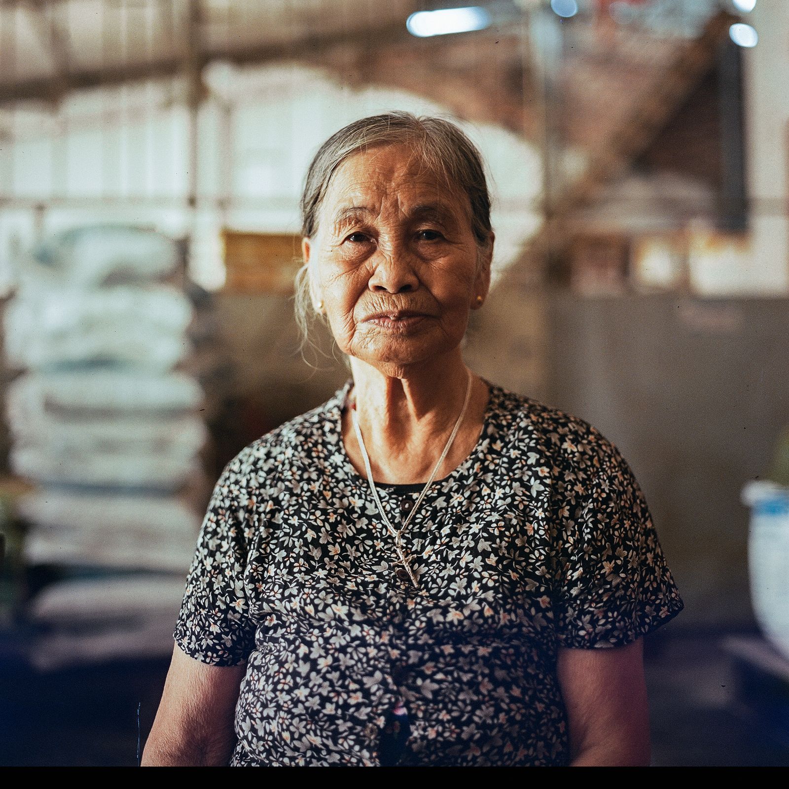 Portrait of a calm, dignified elderly woman